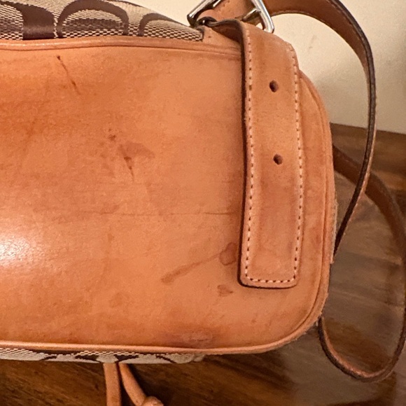 Coach Tan and Brown Signature Backpack - Picture 6 of 10